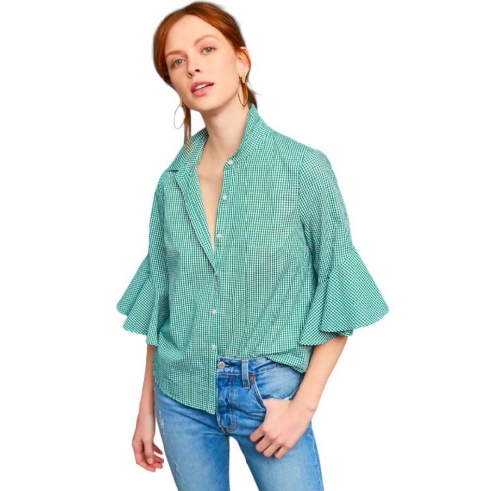 Anthropologie Sunday in Brooklyn Gingham shirt
